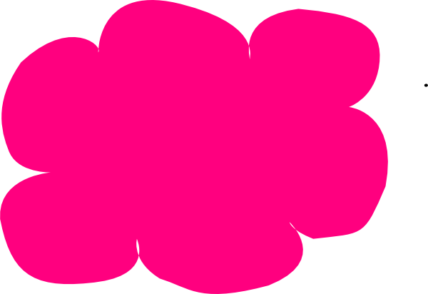 Pink Cloud Clip Art (600x412)
