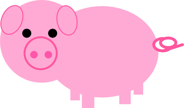 Outline Picture Of A Pig (600x354)