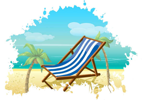 Summer Png Transparent Images - Transparent Background Beach Clipart (600x425)