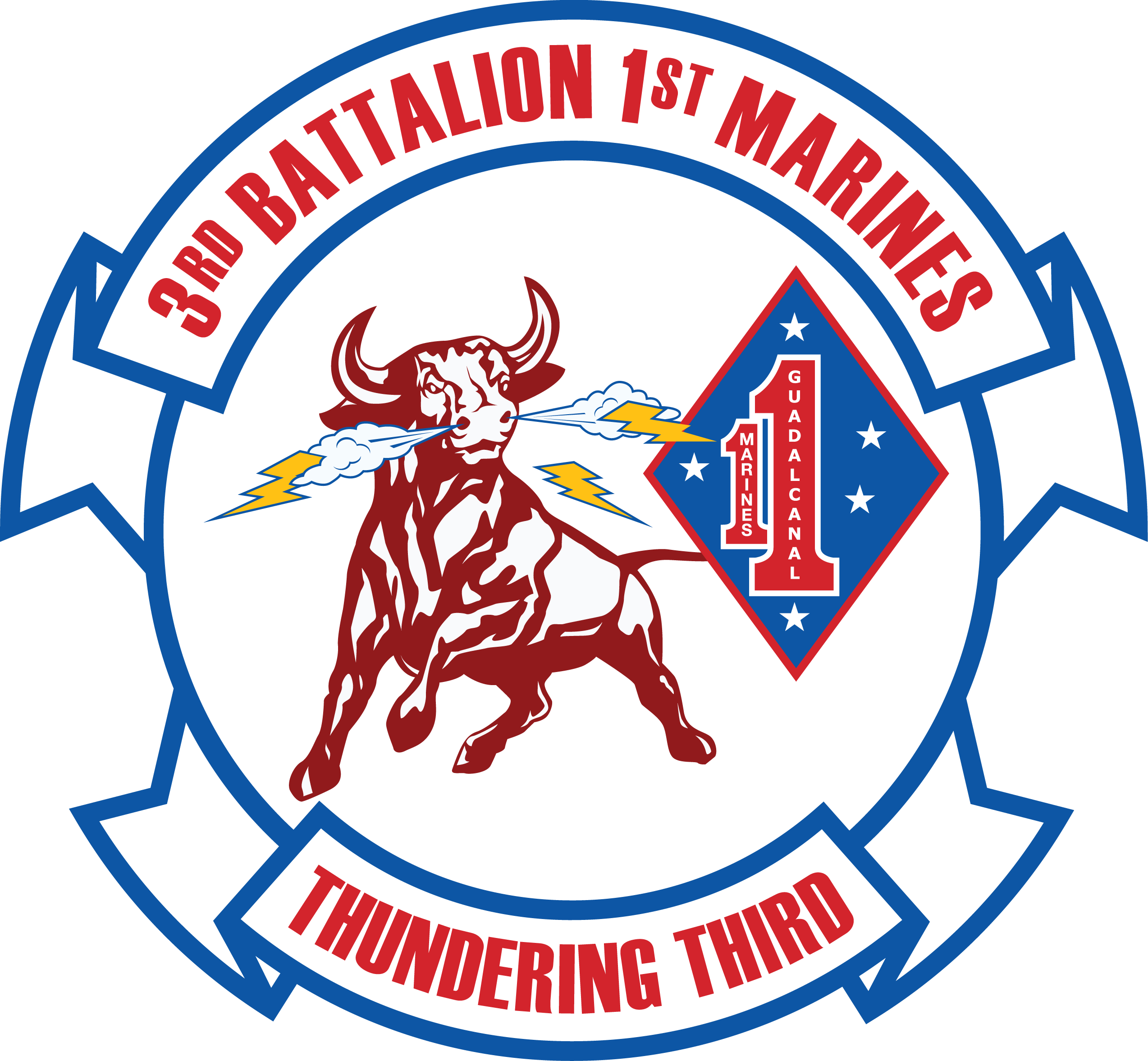 3rd Battalion 1st Marine Regiment Of United States - 3rd Bn 1st Marines (2547x2354)