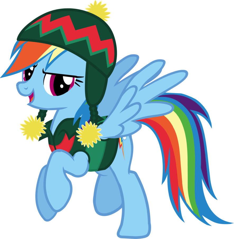 Rainbow Dash Hearth's Warming Eve Card Creator - Hearth's Warming Eve Rainbow Dash (885x903)