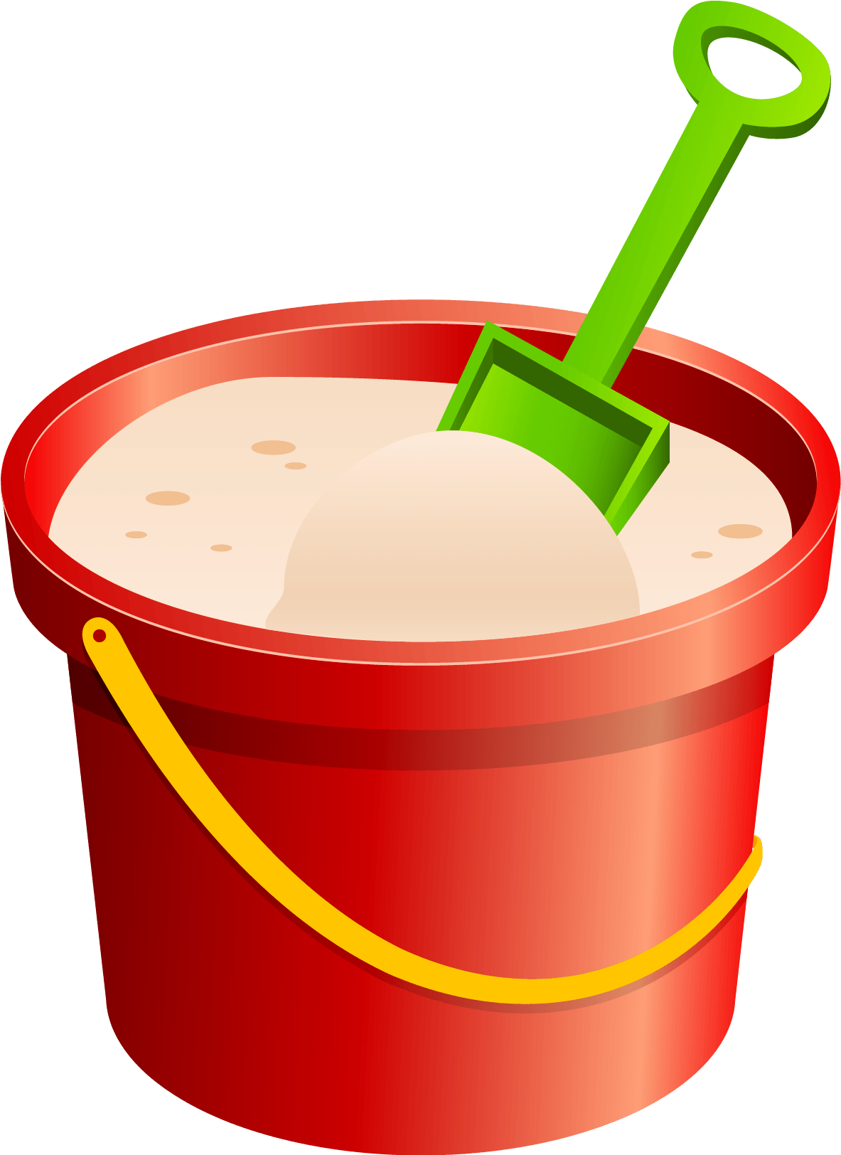 Детский Клипарт Игрушки - Sand Bucket Clipart (480x615)