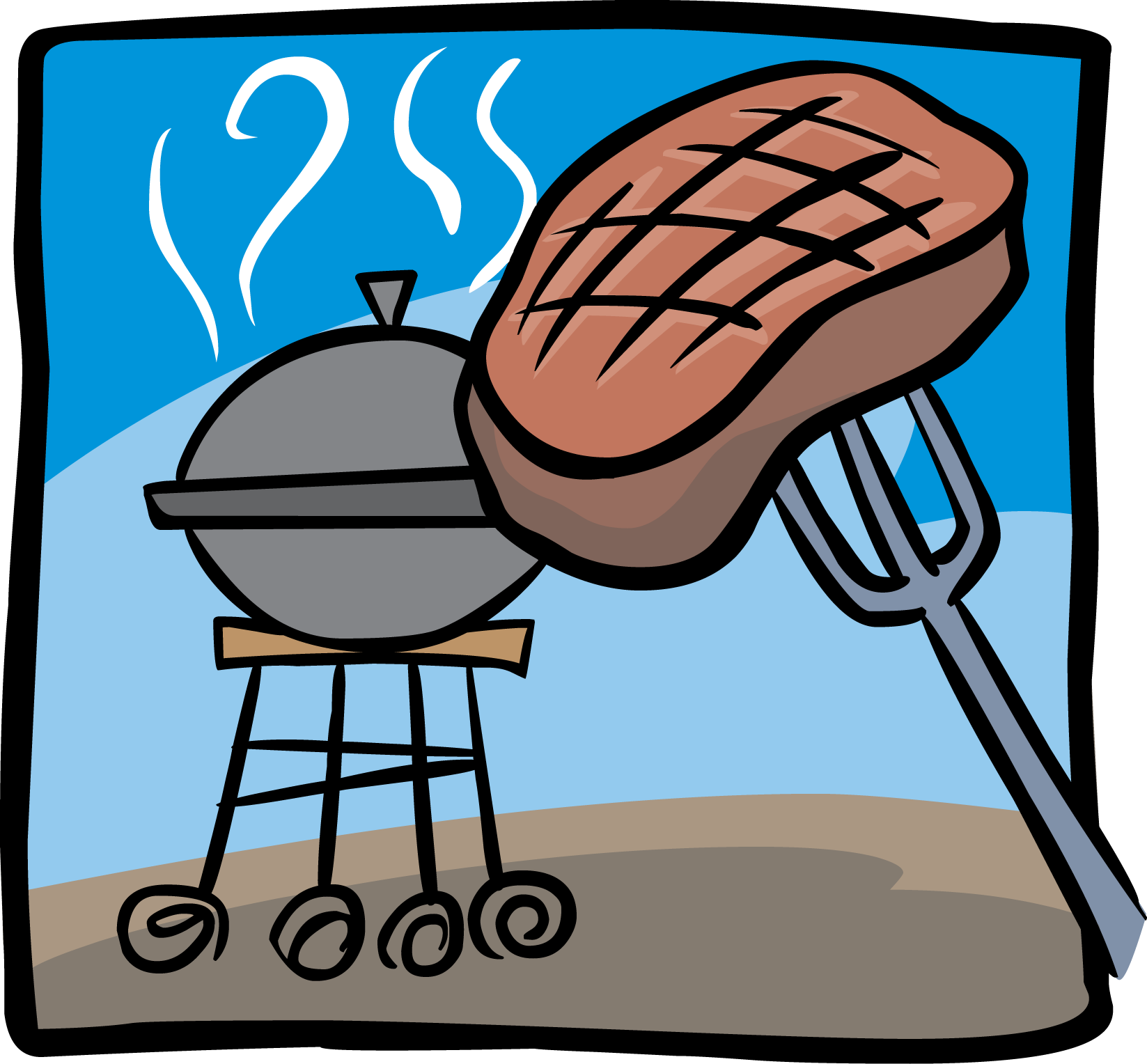 Barbeque Cartoon clipart image can be... 