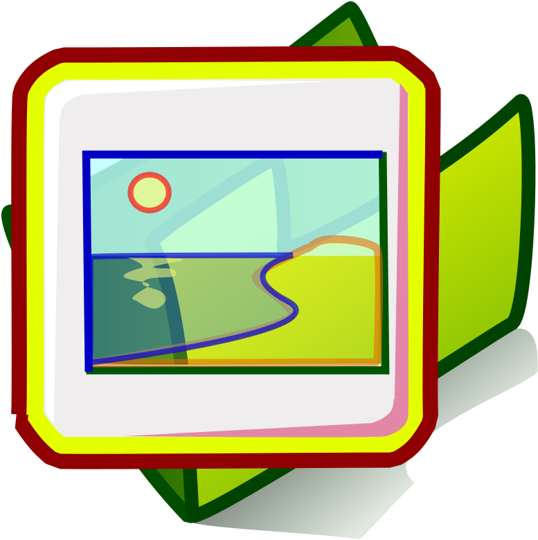 Icon, Folder, Beach, Theme, Picture - Clip Art (800x800)