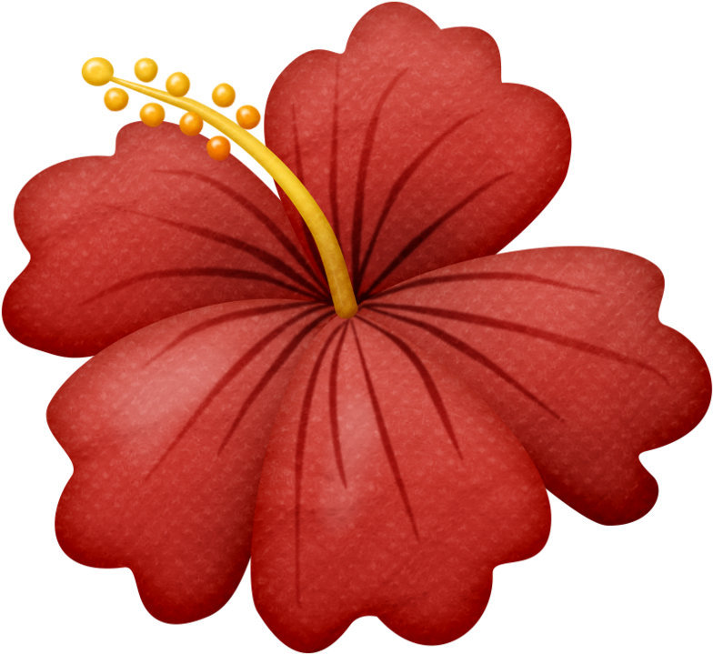 Paint Flowersdrawing Flowersred Flowerssummer Clipartbeach - Flowers Png Hawaiian (800x741)