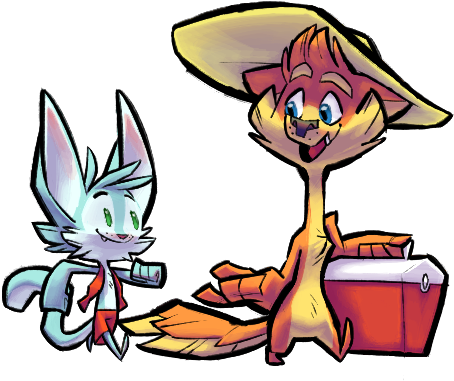 Beach Day By Projectendo - Cartoon (500x500)