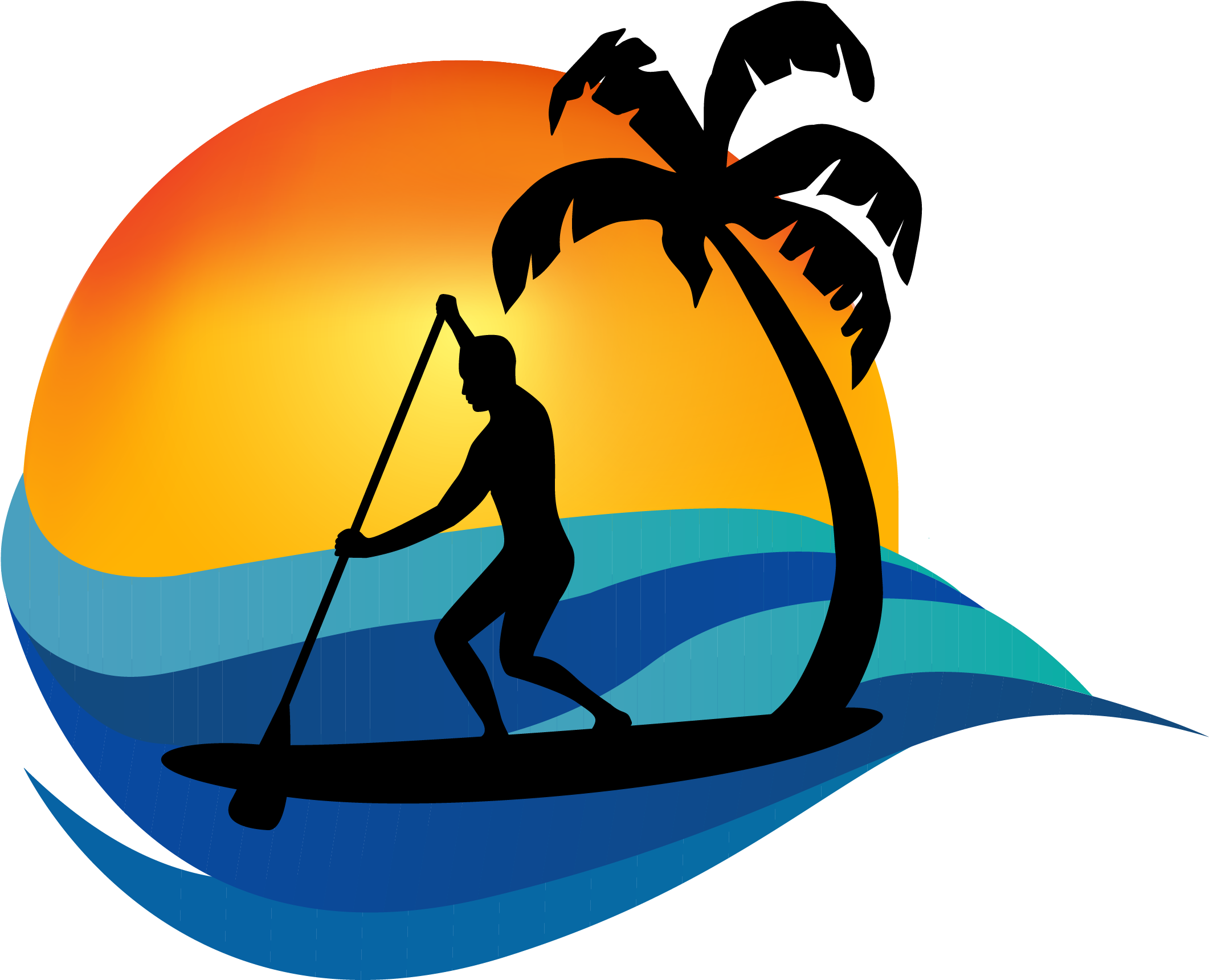Johnny Longboats Grill Is An Ocean-side Staple Restaurant - Retired Chick, Tropical Paradise Large Mug (2222x1867)