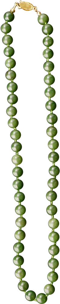 Vintage Chinese Spinach Green Nephrite Jade 18” 47-bead - Chain (992x992)