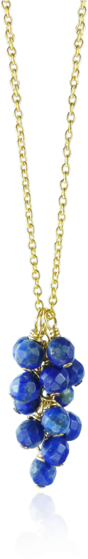 Lapis Lazuli Cluster Pendant - Chain (870x1110)