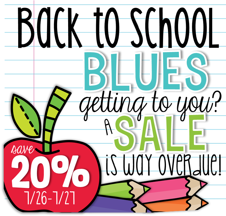 Back To School Blues Sale {and Freebies } - School (893x785)