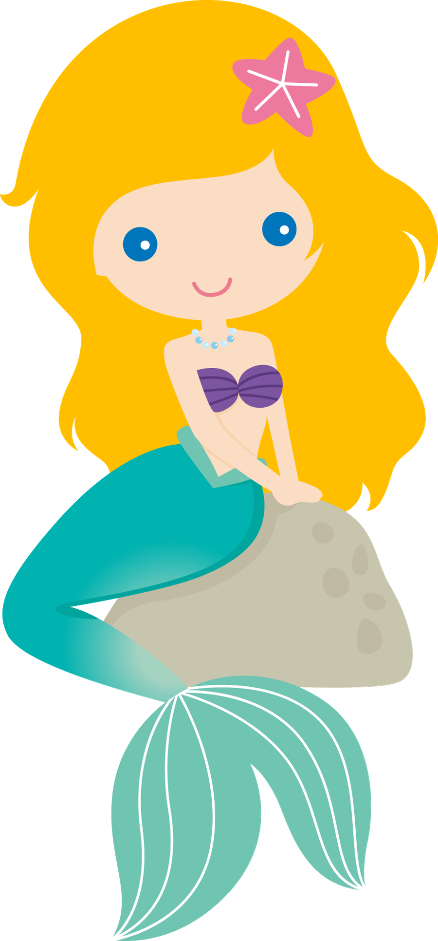 Say Hello - Mermaid Clipart For Kids (900x1932)
