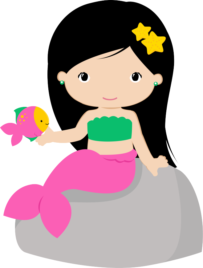 Mermaids - Mermaid Clipart (659x870)
