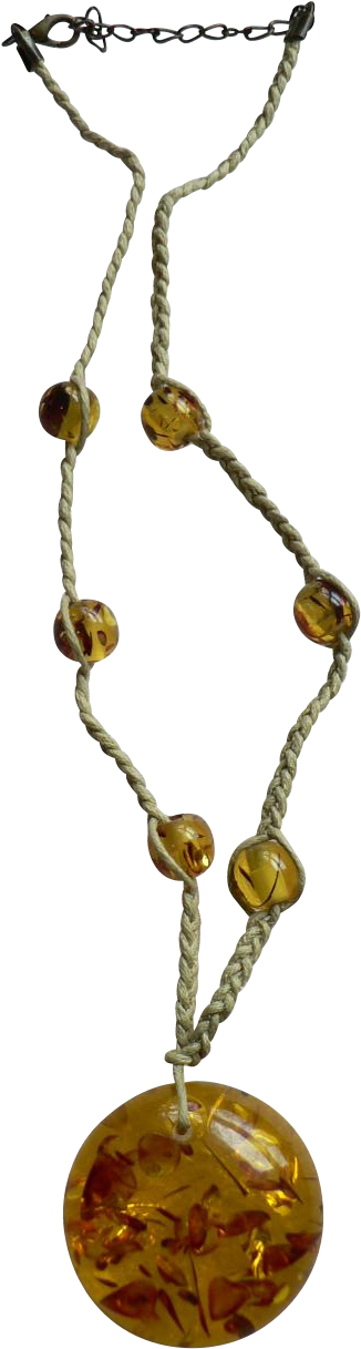 Estate Baltic Honey Amber Pendant Amp Bead Necklace - Locket (1216x1216)