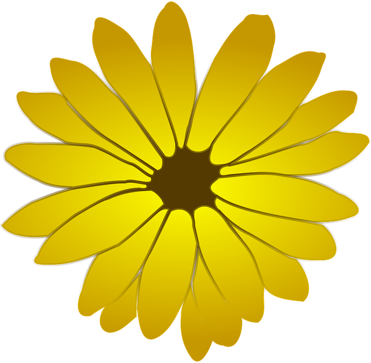 Yellow Flower Clipart 5, Buy Clip Art - Clip Art Flower (737x720)