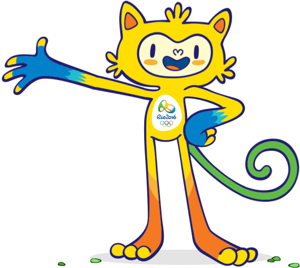 Look Me On Olympic World Rio Mascots - Mascotte Jeux Olympiques 2016 (587x526)