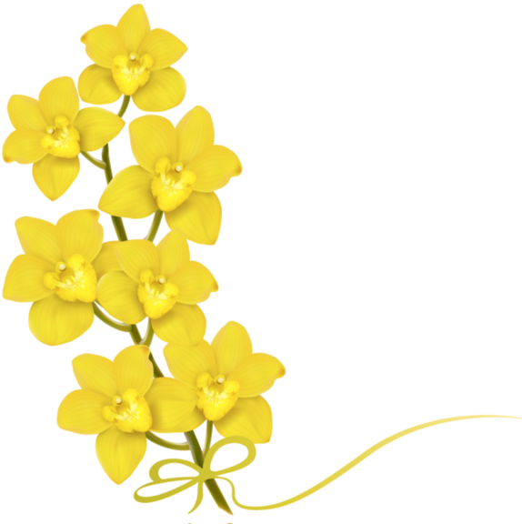 Yellow Flower Clip Art - Yellow Flower Clip Art (600x589)