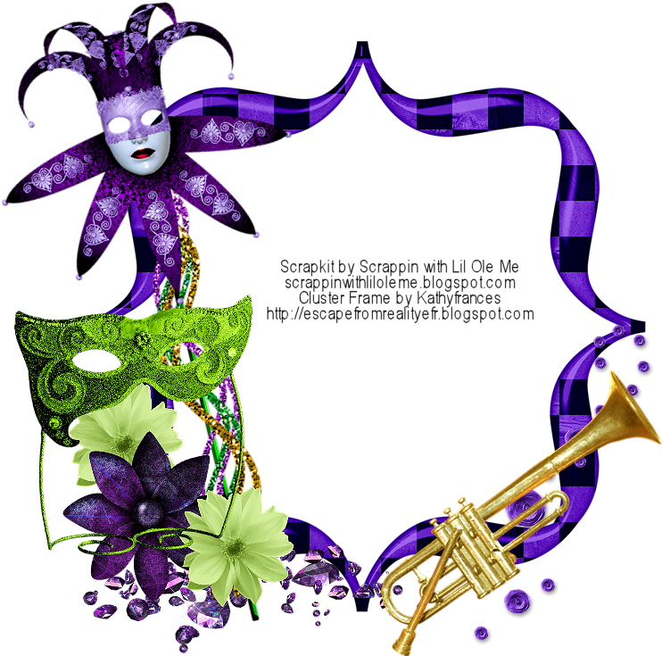 And Here Is A Mardi Gras Mask Made By Me - Cluster Mardi Gras En Png (800x800)