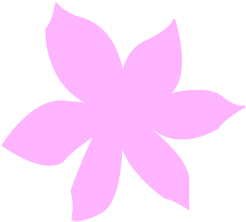 Pink Card Stock - Mint Green Flower Clip Art (400x349)
