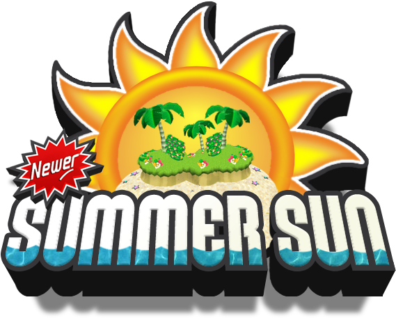 Newer Summer Sun Logo - New Super Mario Bros (576x457)