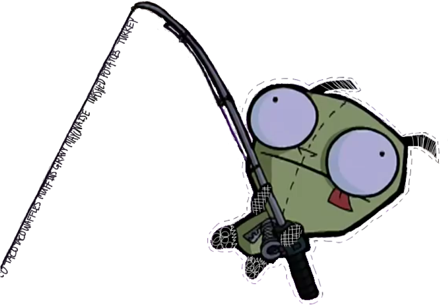 Gir Fishin For Waffles By Lexichacpasta - Gir Transparent (1024x768)