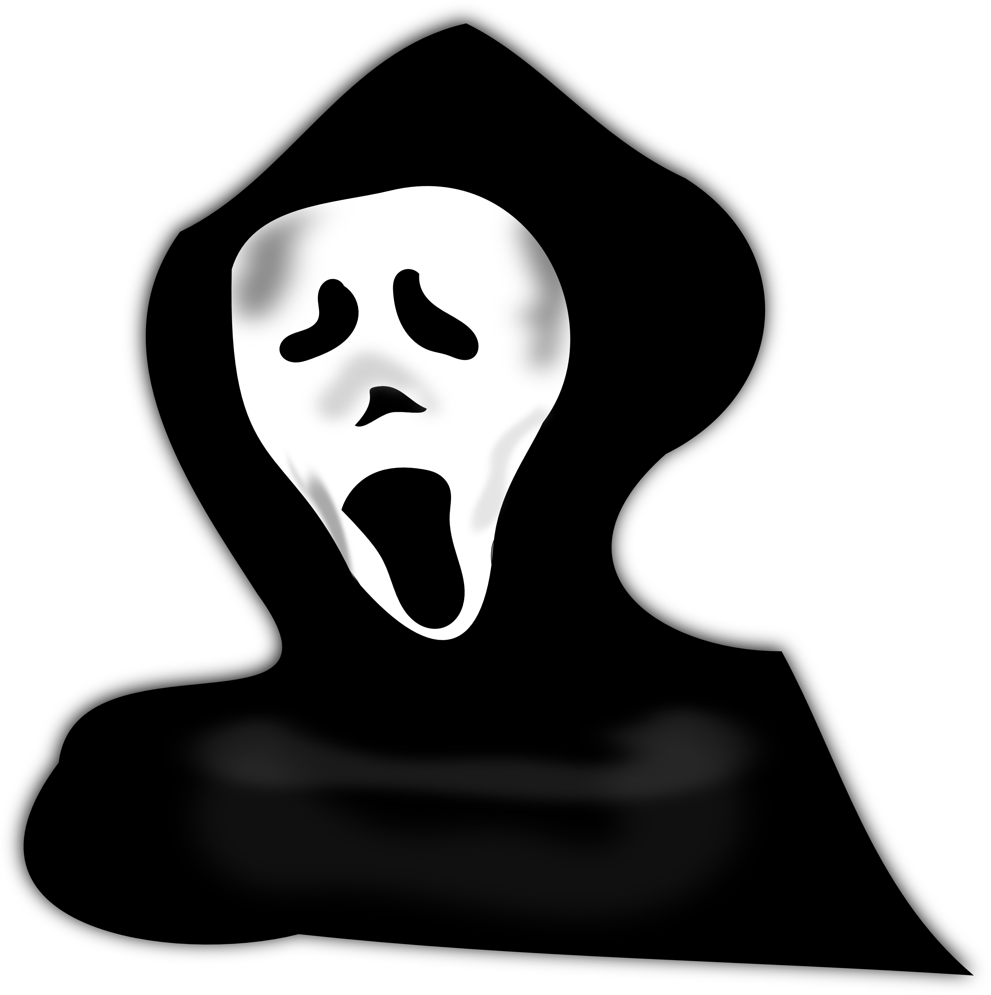 Haunting Halloween Ghost Free Clipart Illustration - Halloween Ghost (3200x3199)