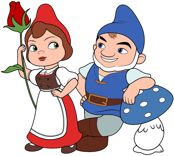 Gnomeo, Juliet, Sherlock Gnomes - Gnomes Clipart (573x513)