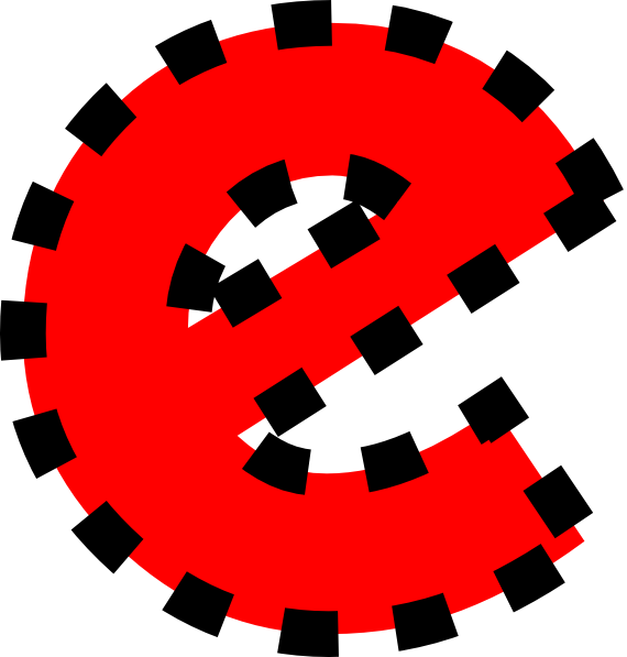 Lowercase E Clip Art - Lower Case E Clipart (570x597)