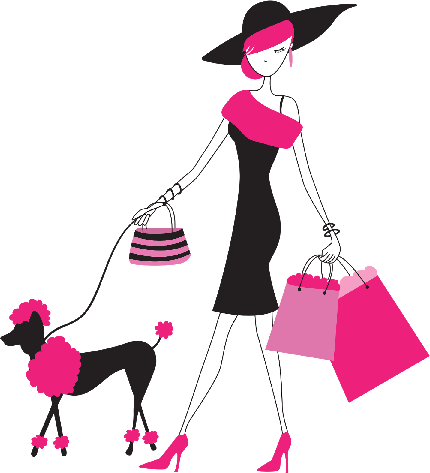 Chicas De Compras Animadas (1600x1600)