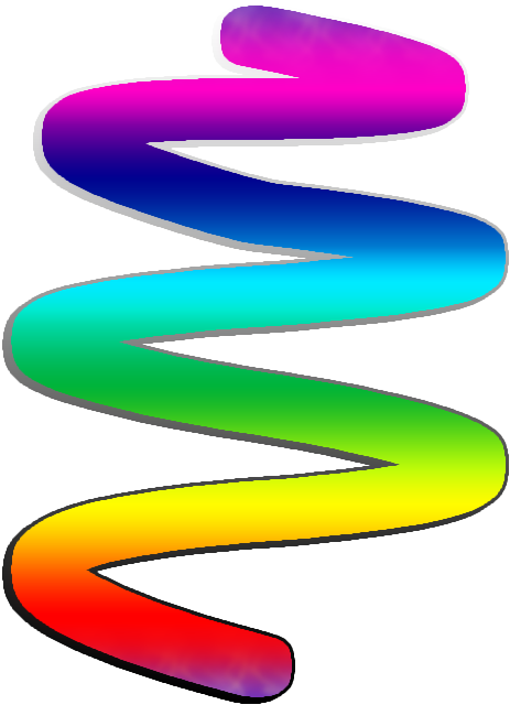 Rainbow Swirls Clipart (540x720)
