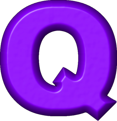 Letter Q Purple (385x400)