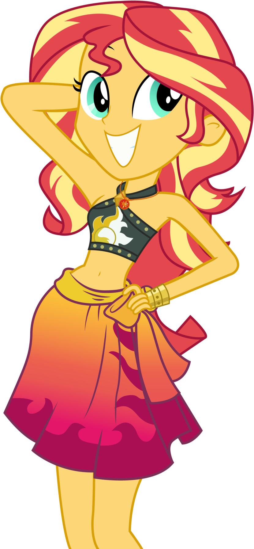 Summertime Sunset By Ahsokafan100 Summertime Sunset - Sunset Shimmer My Little Pony Equestria Girls (1024x1820)