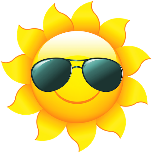 Summertime In Amsterdam - Transparent Background Sun Clipart (500x499)