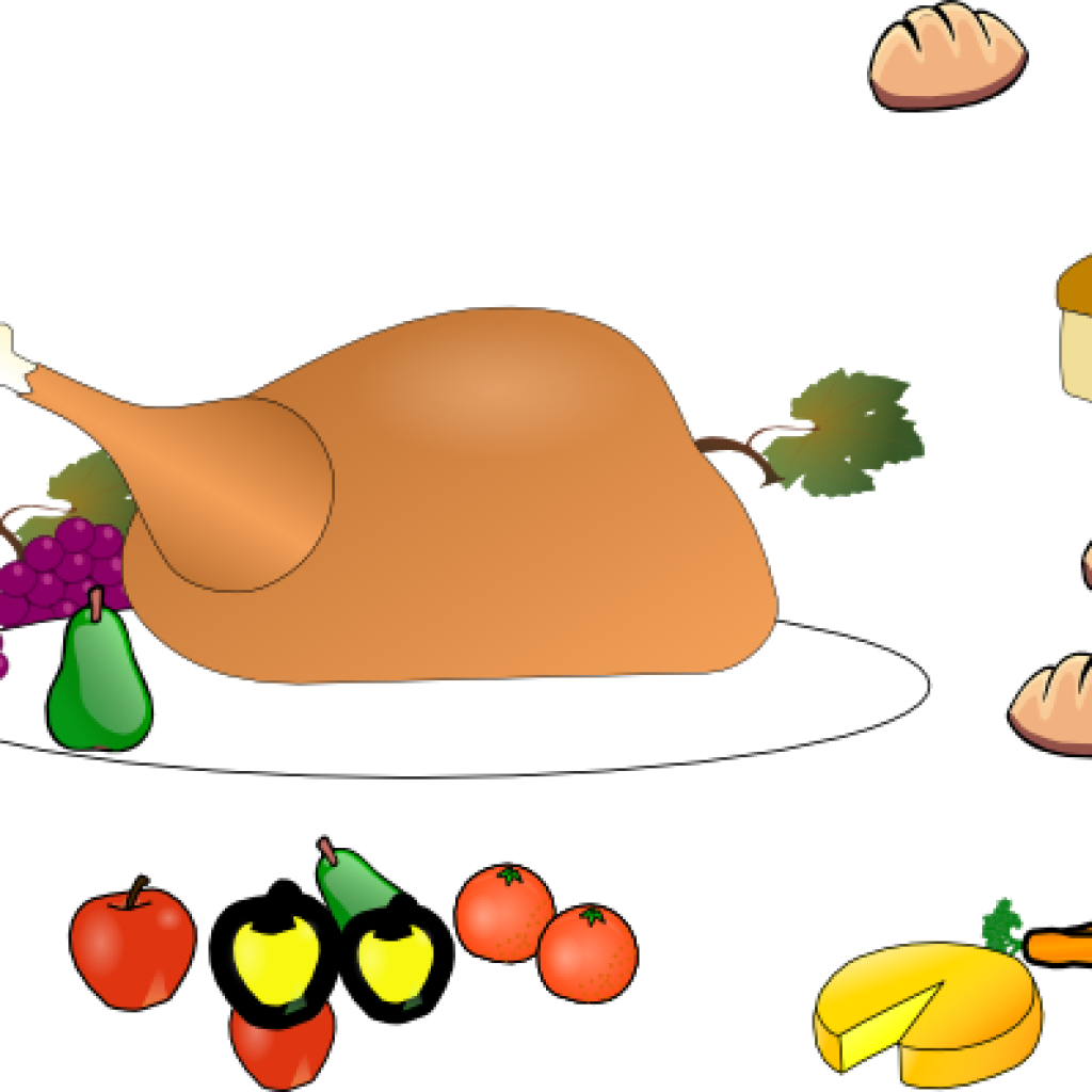 Thanksgiving Dinner Images Clip Art Turkey Dinner Clip - Clip Art (1024x1024)