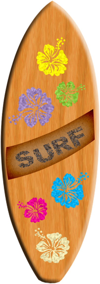 Tabla De Surf Animada - (645x1297) Png Clipart Download