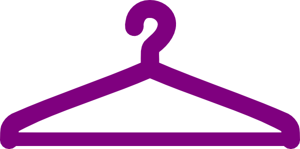 Pink Dress Hanger Clip Art - Pink Dress Hanger Clip Art (600x299)