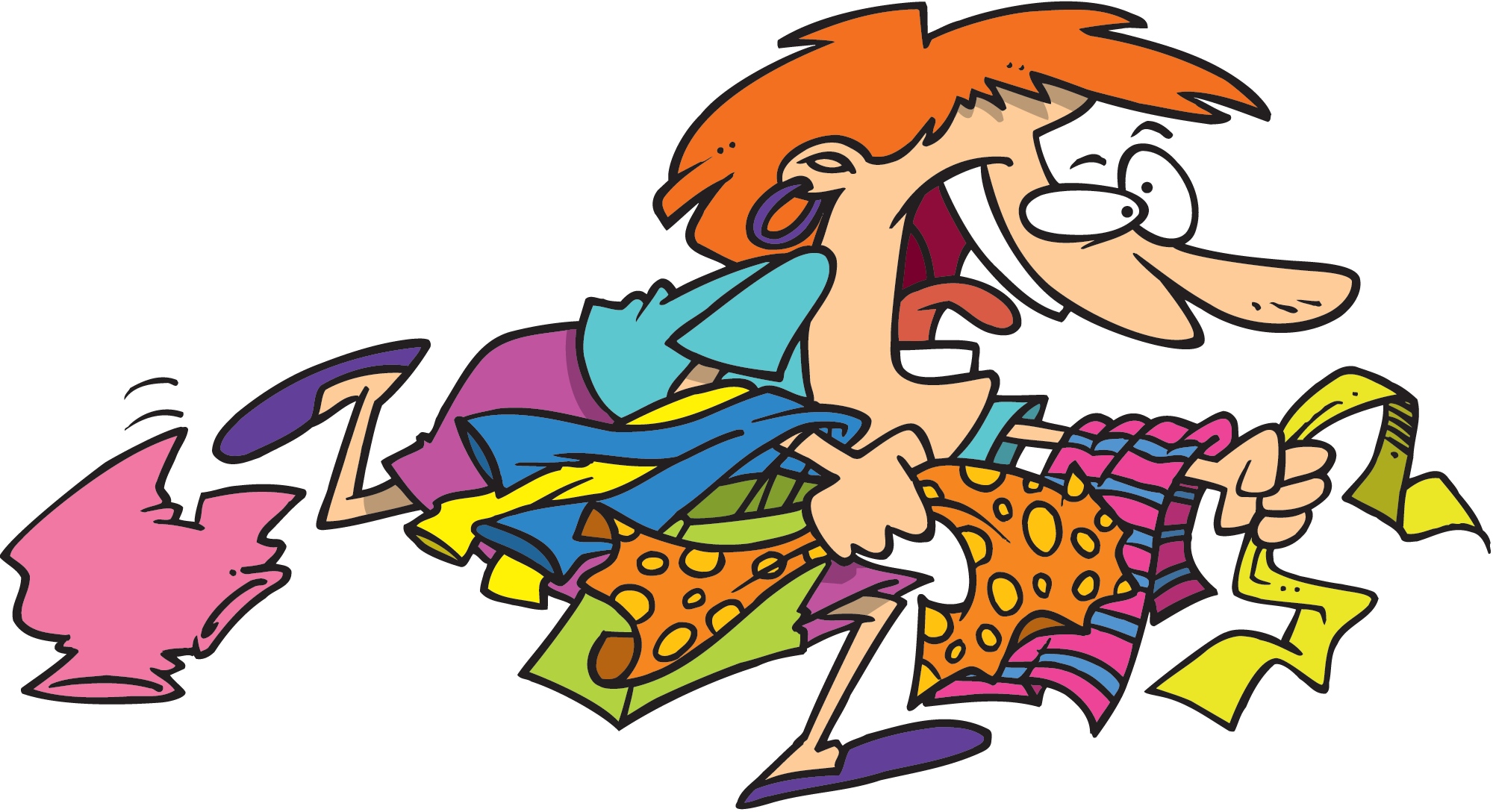 Going Shopping - Clothes Shopping Clip Art (2000x1088)