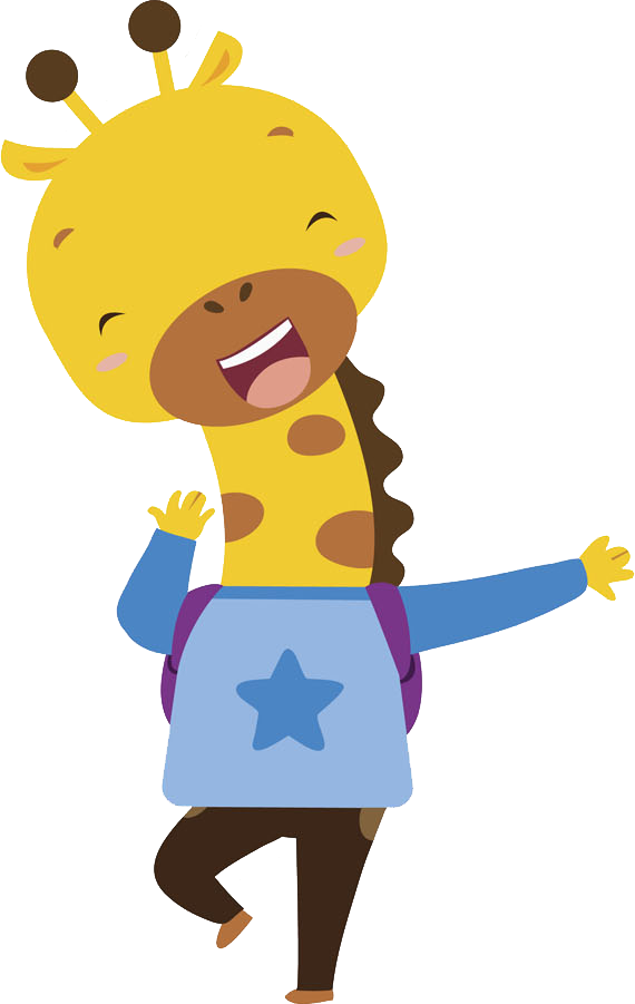 Giraffe Cartoon Illustration - Giraffe Cartoon Illustration (570x901)