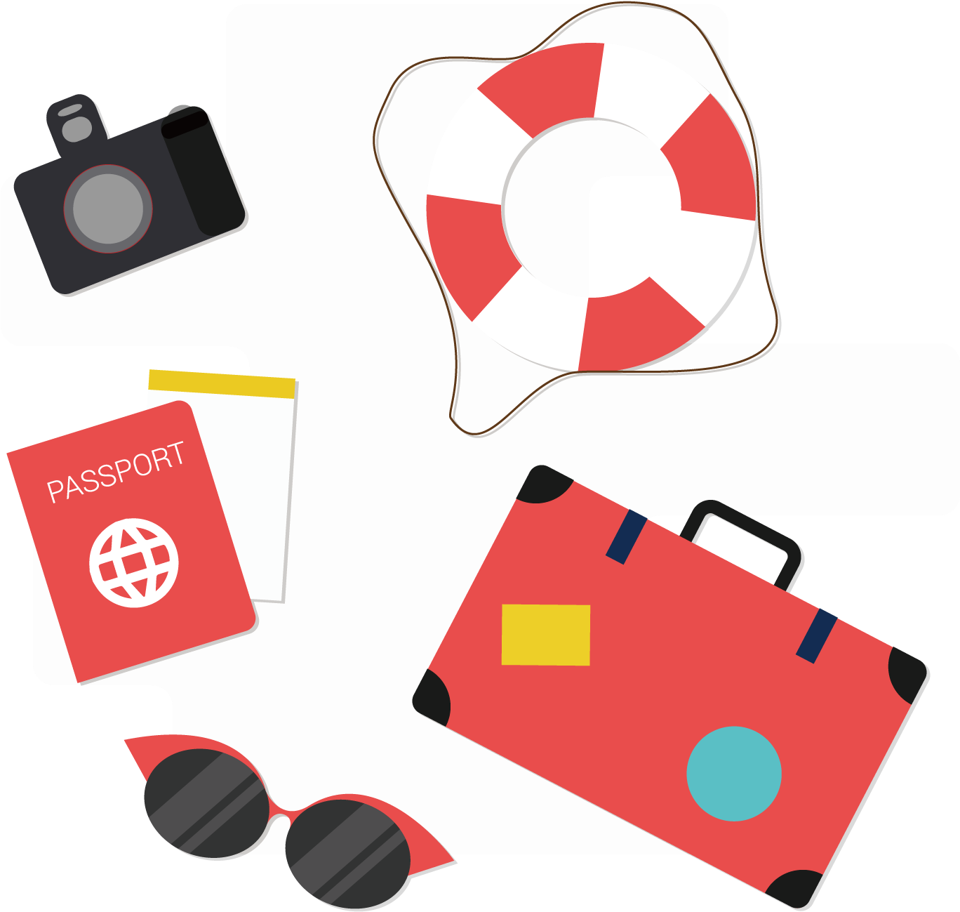 Suitcase Adobe Illustrator Banner - Vector Graphics (1500x1500)