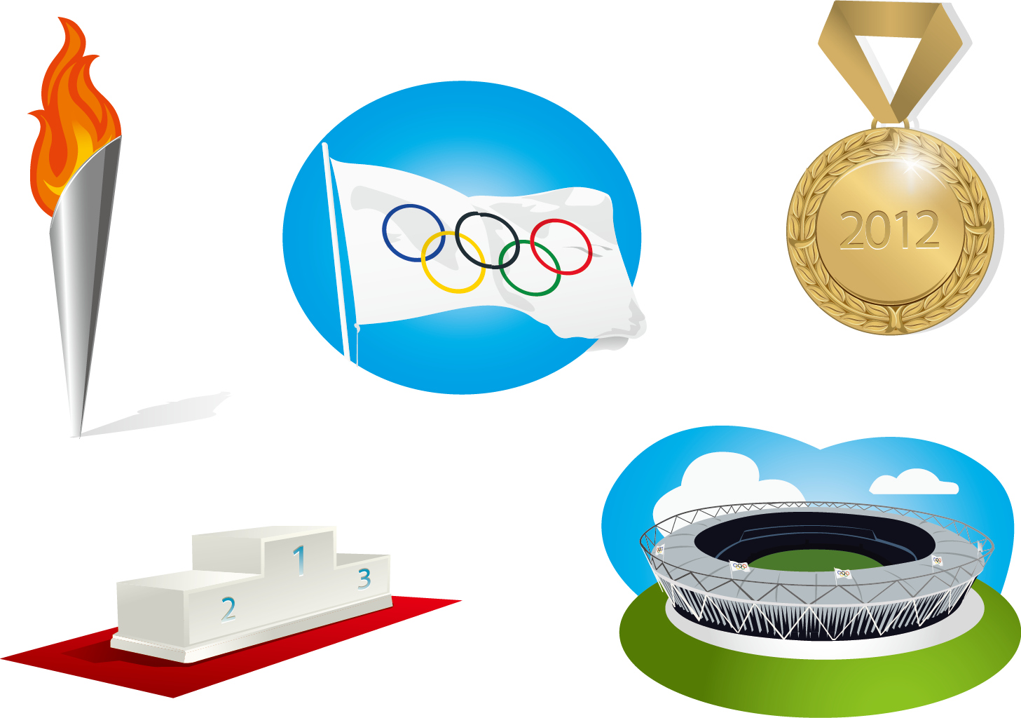 2012 Summer Olympics 2016 Summer Olympics 2020 Summer - Vector Graphics (1457x1024)