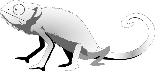 Free Vector Mlitty Gecko Clip Art - Clipart Gecko (600x276)