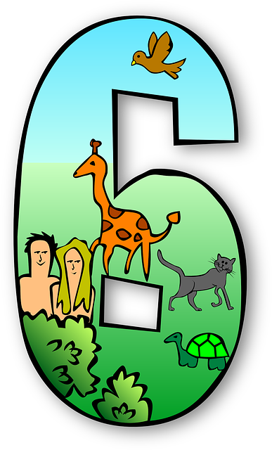 Cat, Turtle, Cartoon, Birds, Giraffe, Bible - 7 Days Of Creation (387x640)