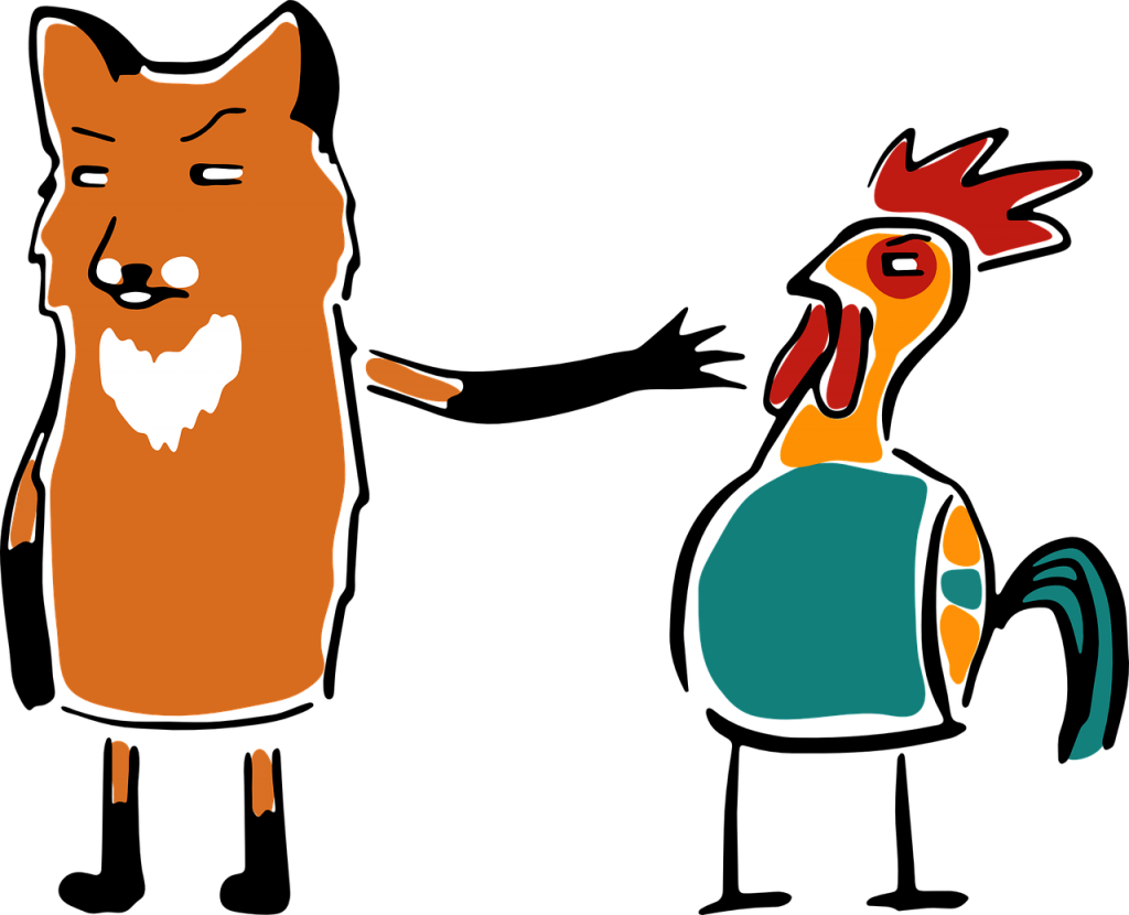 Cute Baby Giraffe Cartoon 24, - Chicken And Fox (1024x830)