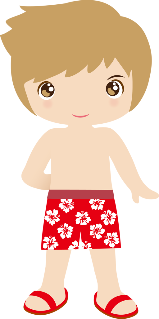 Hawaiian Aloha Tropical - Hawaiian Boy Clip Art (512x1024)