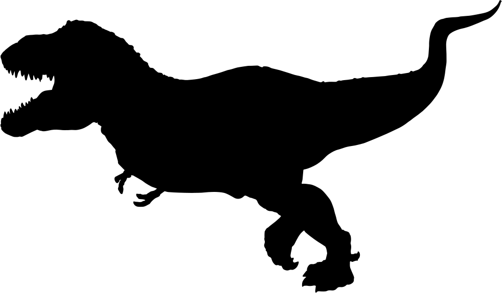Tyrannosaurus Rex Silhouette Svg Png Icon Free Download - T Rex Silhouette Png (982x574)