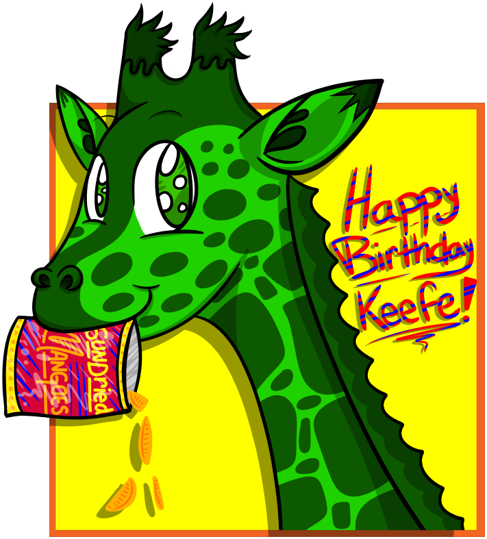 Keefe's Green Giraffe By Epz379 - Giraffe (711x787)