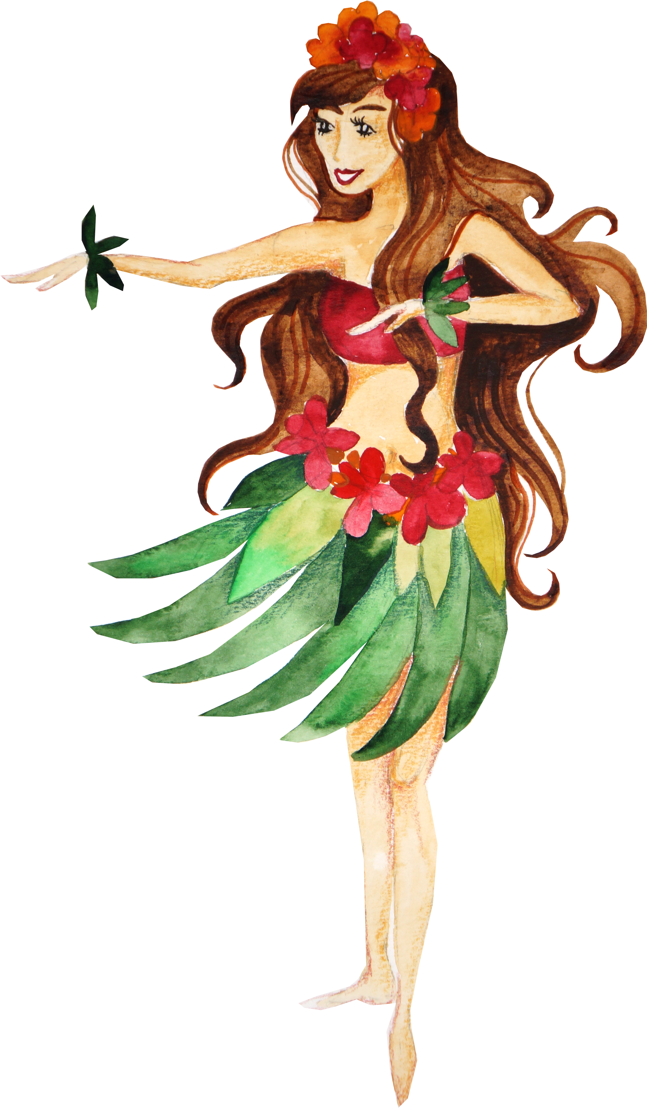 Hawaii Hula Dance - Secretly Designed 'aloha Dancer On The Beach' Graphic (3264x4912)