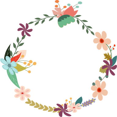 Vintage Floral Wreath By From Pdp, With Love - Vector Floral Vintage Png (383x383)
