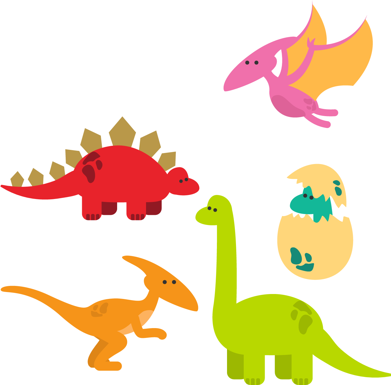 Reptile Dinosaurs Pack Dinosaur Egg - Süßes Tier Ps033 Kofferanhänger (1500x1500)