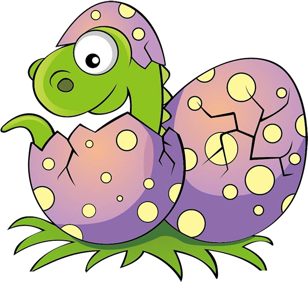 Color A Dinosaur The Dinosaur Coloring Book Tyrannosaurus - Dino Eggs Clip Art (657x567)