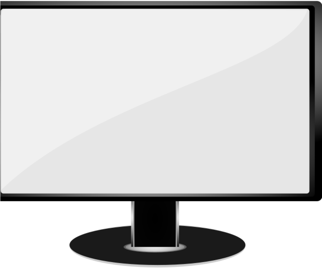 Monitor Clipart Computer Monitor Clip Art Black And - Blogosphere (1024x1024)